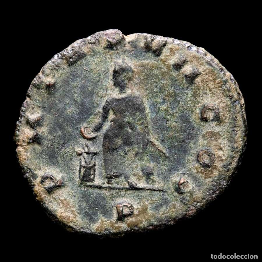 Monedas Imperio romano: Galieno 253-268 antoniniano Roma. P. PM TRP VII COS. Pietas. Escasa!