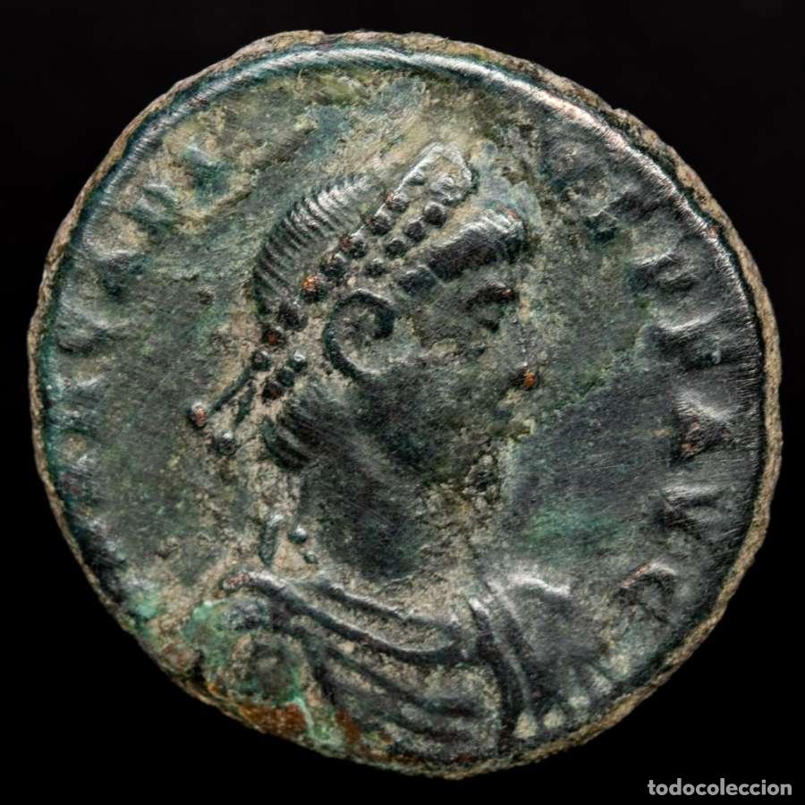 Monedas Imperio romano: Arcadio ( 383-408 dC ), AE20. Heraclea. SMHB. GLORIA ROMANORVM.