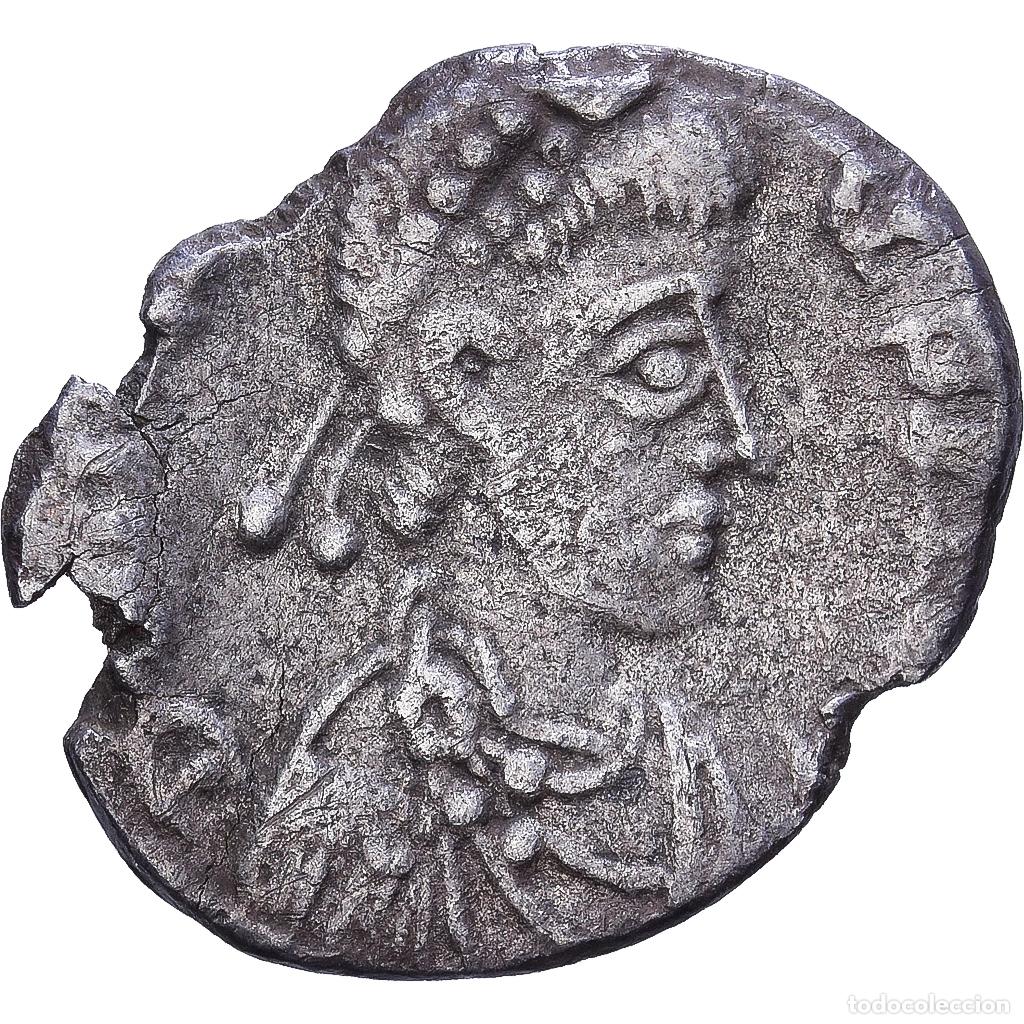 Monedas Imperio romano: [#1203135] Visigoths, Half Siliqua, 414-415, Ravenna, in the name of Honorius, Plata, MBC