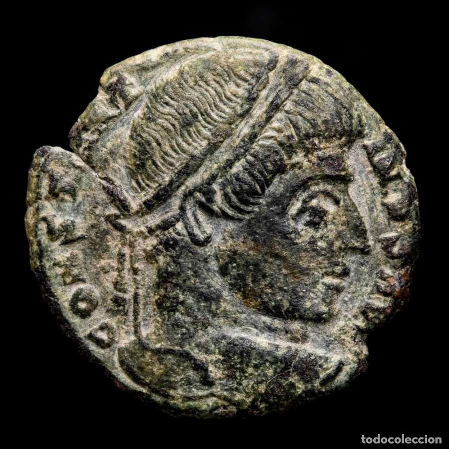 Monedas Imperio romano: Constantino I AE follis. Trier PTR. VOT X. Rara !! RIC-430.