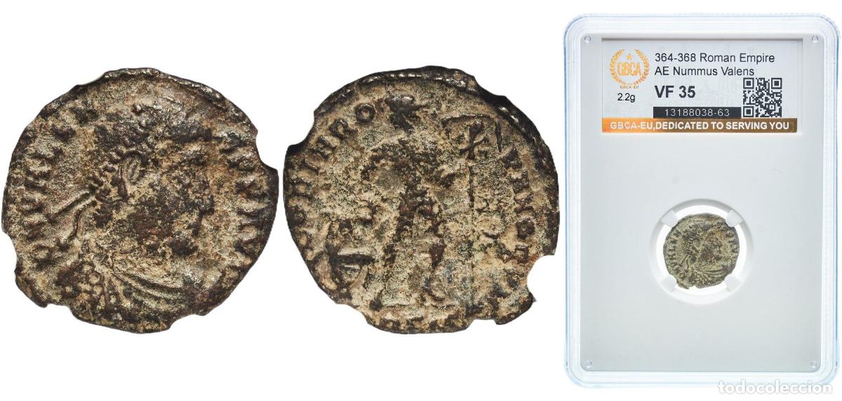 Monedas Imperio romano: Rome Roman Empire ND (364-368) Nummus - Valentinianus I (GLORIA ROMANORVM, S/● in left field, R/Ả i