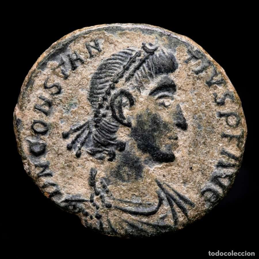 Monedas Imperio romano: Constancio II 324-337 AE18. Aquilea. II/AQT. FEL TEMP REPARATIO.