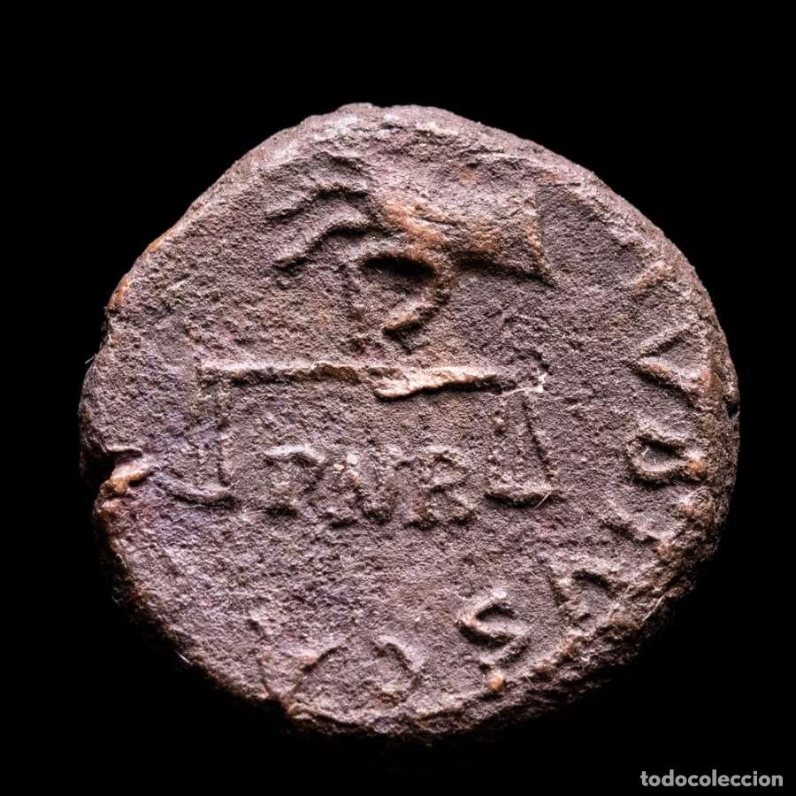 Monedas Imperio romano: Claudio I (41-54 d.C.), Cuadrante. Roma. Manos con Balanzas.
