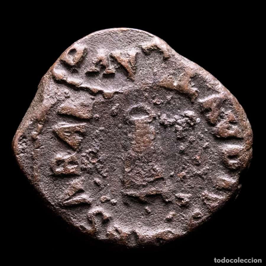 Monedas Imperio romano: Claudio I (41-54 dC.) Cuadrante bronce. Roma. Modio, doble golpe.