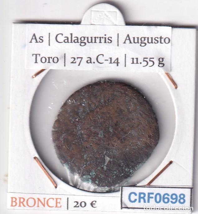 Monedas Imperio romano: CRF0698 MONEDA ROMANA AS CALAGURRIS AUGUSTO BRONCE