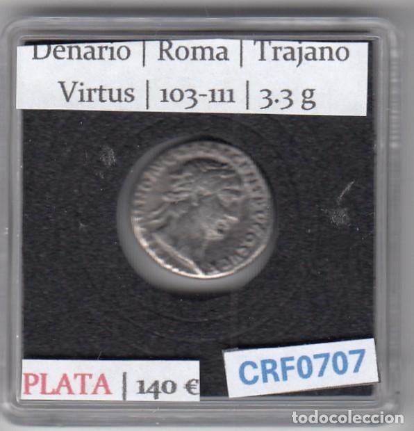 Monedas Imperio romano: CRF0707 MONEDA DENARIO ROMA TRAJANO VIRTUS 103-111
