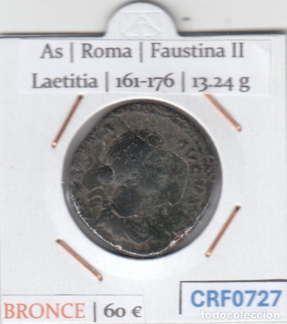 Monedas Imperio romano: CRF0727 MONEDA AS ROMA FAUSTINA II LAETITIA 161-176