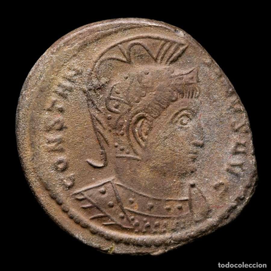 Monedas Imperio romano: Constantino I (307-337) Follis. BEATA TRANQVILLITAS / STR (507)