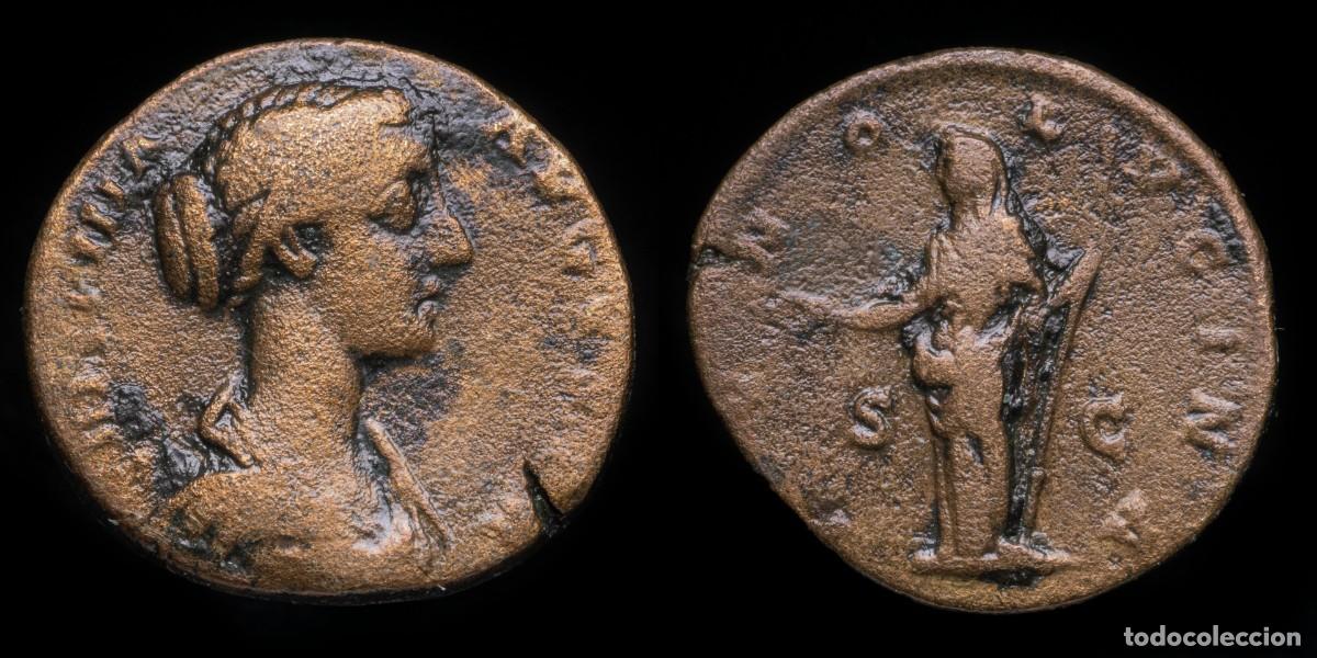 Monedas Imperio romano: Crispina As - IVNO LVCINA - 24 mm / 8,96 gr.
