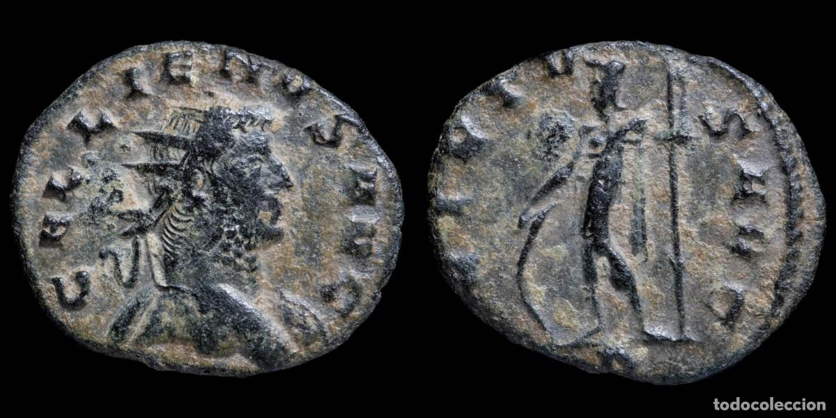 Monedas Imperio romano: Gallienus Antoninianus - VIRTVS AVG - 19 mm / 2.41 gr.