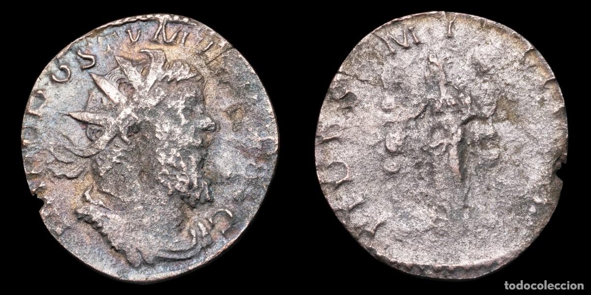 Monedas Imperio romano: Postumus Antoninianus - FIDES MILITVM - 20 mm / 1,92 gr.