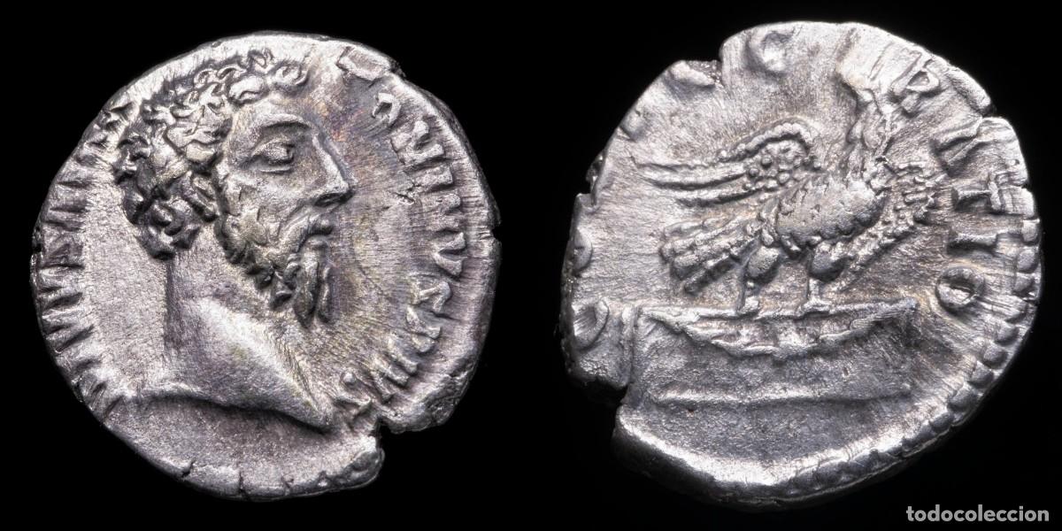 Monedas Imperio romano: Divus Marcus Aurelius Denarius - CONSECRATIO - 19 mm / 2,98 gr.