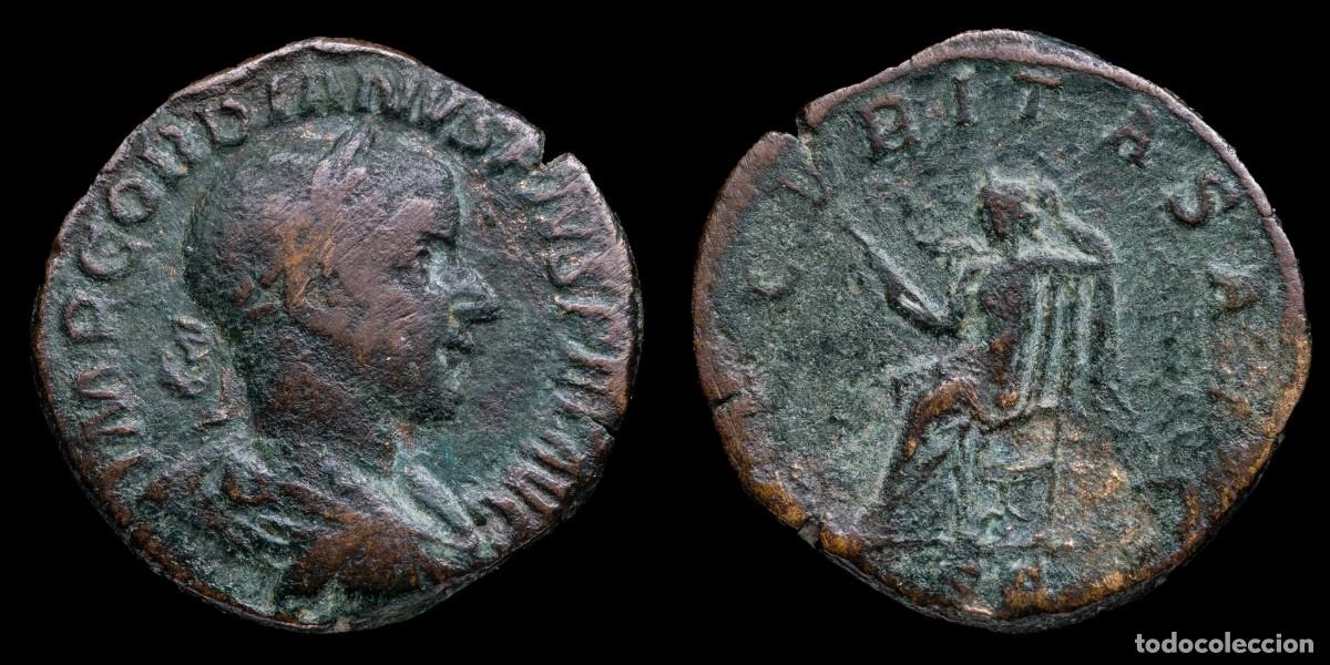 Monedas Imperio romano: Gordian III Sestertius - SECVRITAS AVG SC - 30 mm / 15,95 gr.