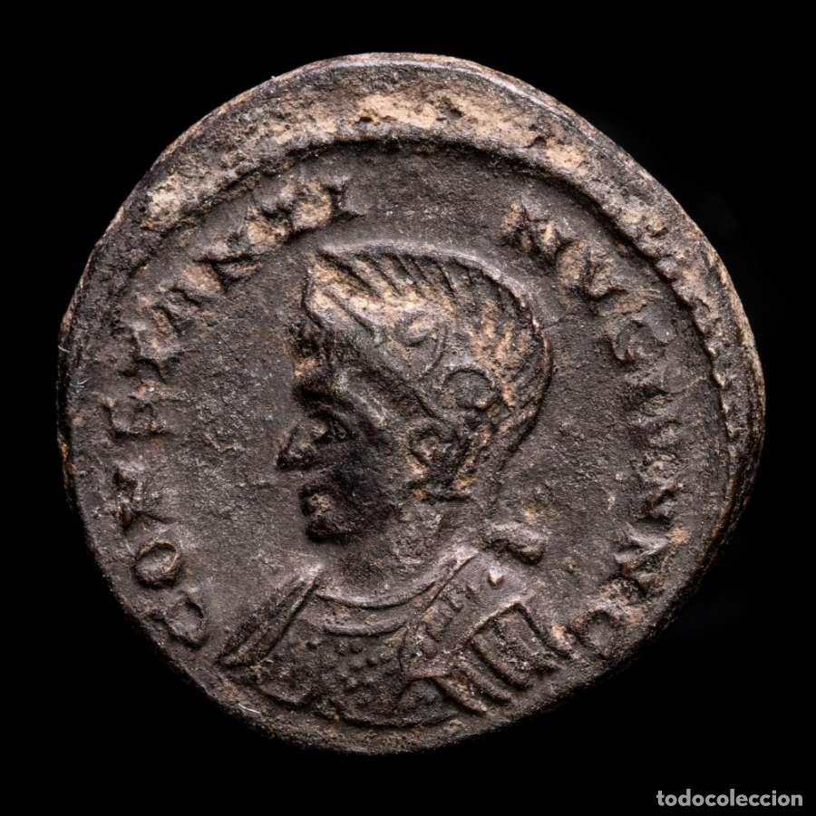 Monedas Imperio romano: Constantino II &AElig; Follis. Londinium. BEAT TRA☆☆☆NQLITAS PLON (4733)