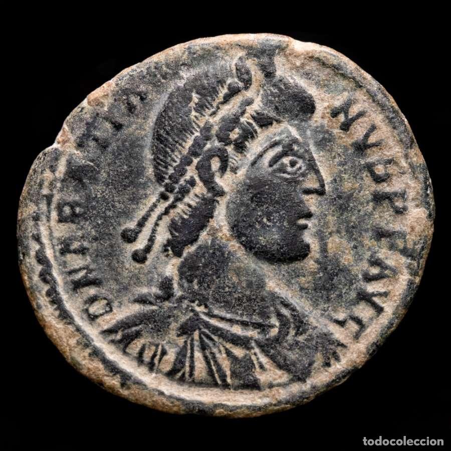 Monedas Imperio romano: Graciano (378-383 d.C.) Maiorina. Arelate. REPARATIO REI PVB (4777)