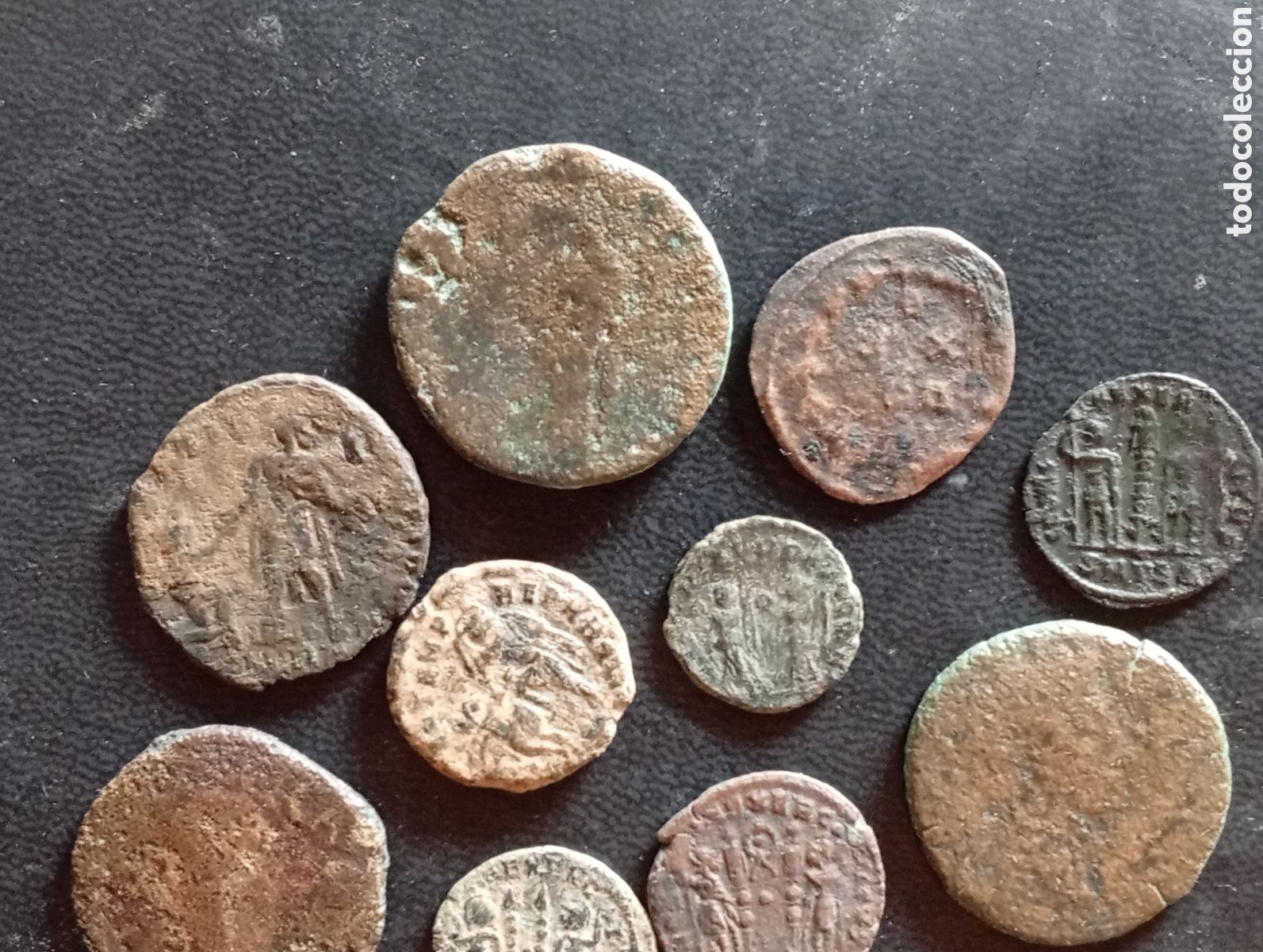 Monedas Imperio romano: Conjunto de 10 monedas romanas - Foto 4