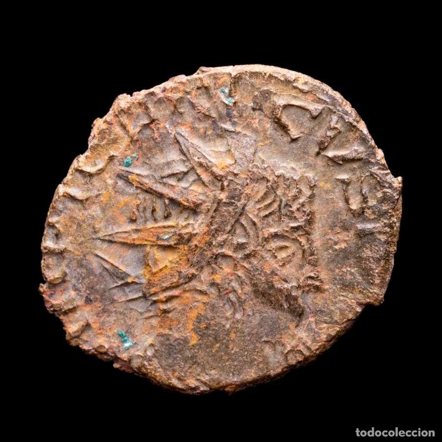 Monedas Imperio romano: T&eacute;trico II Cesar Antoniniano de estilo barbaro SPES (9035)