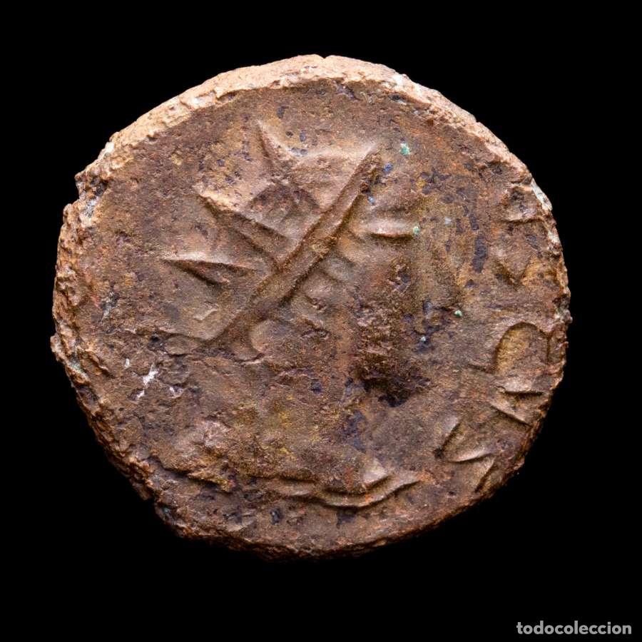 Monedas Imperio romano: T&eacute;trico II Cesar Antoniniano de estilo barbaro SPES (9037)
