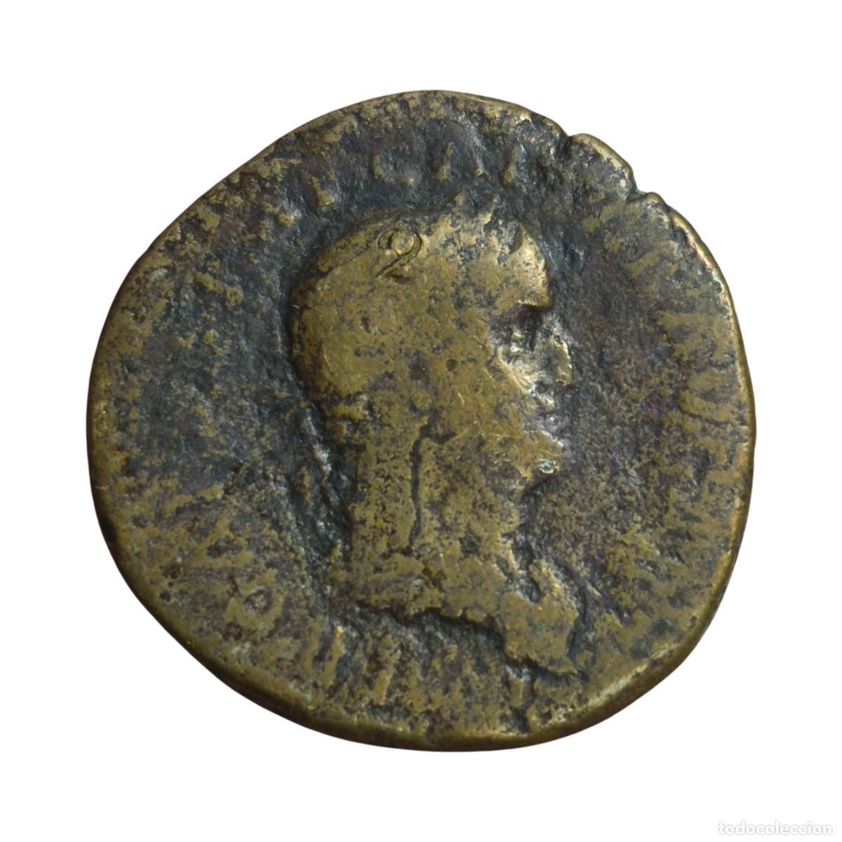 Monedas Imperio romano: NT / DUPONDIO GALBA MUY RARO REV. LEYENDA DENTRO DE CORONA (A1537)