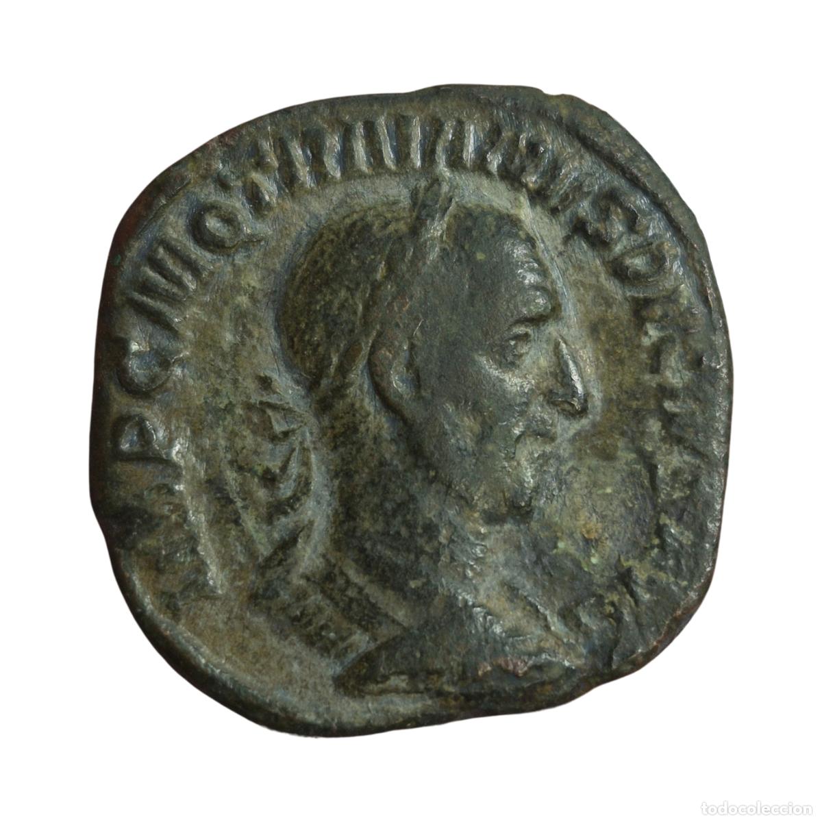 Monedas Imperio romano: NT / SESTERCIO TRAJANO DECIO REV. GENIO (A1535)
