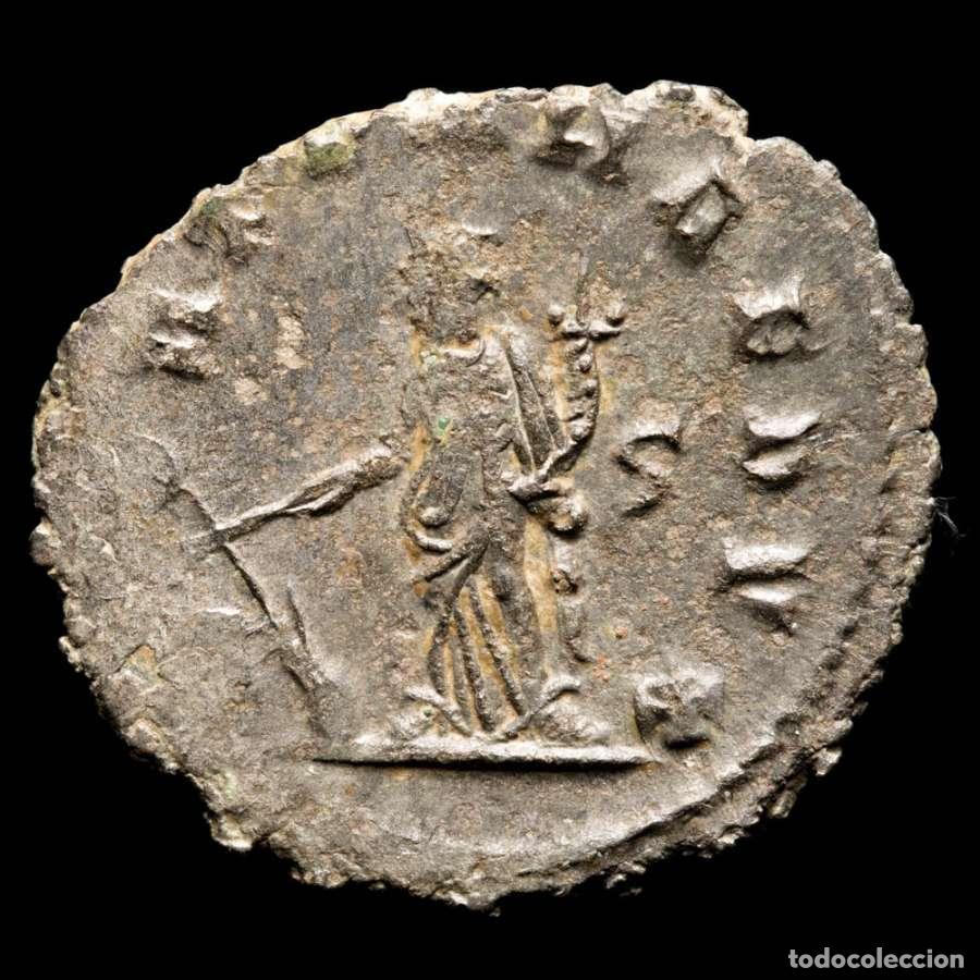 Monedas Imperio romano: Galieno. Antoniniano. FORTVNA REDVX - &Ccedil;. Roma, 265 dC. (B539)