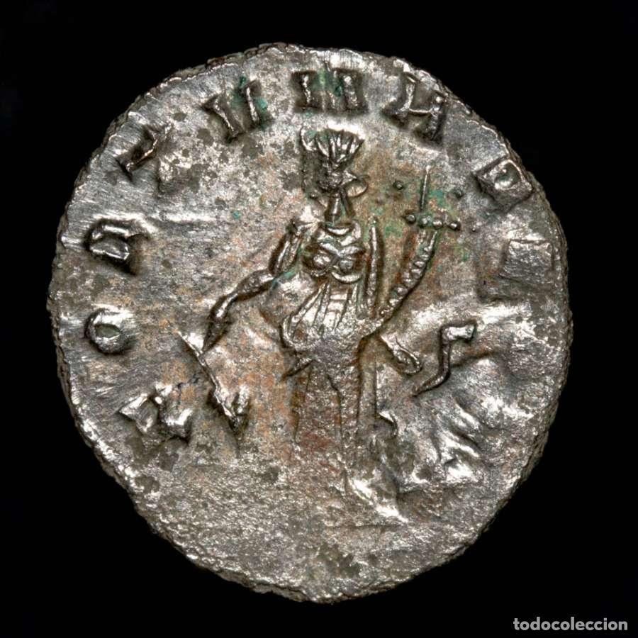 Monedas Imperio romano: Galieno. Antoniniano. FORTVNA REDVX - &Ccedil;. Roma, 265 dC. (B620)