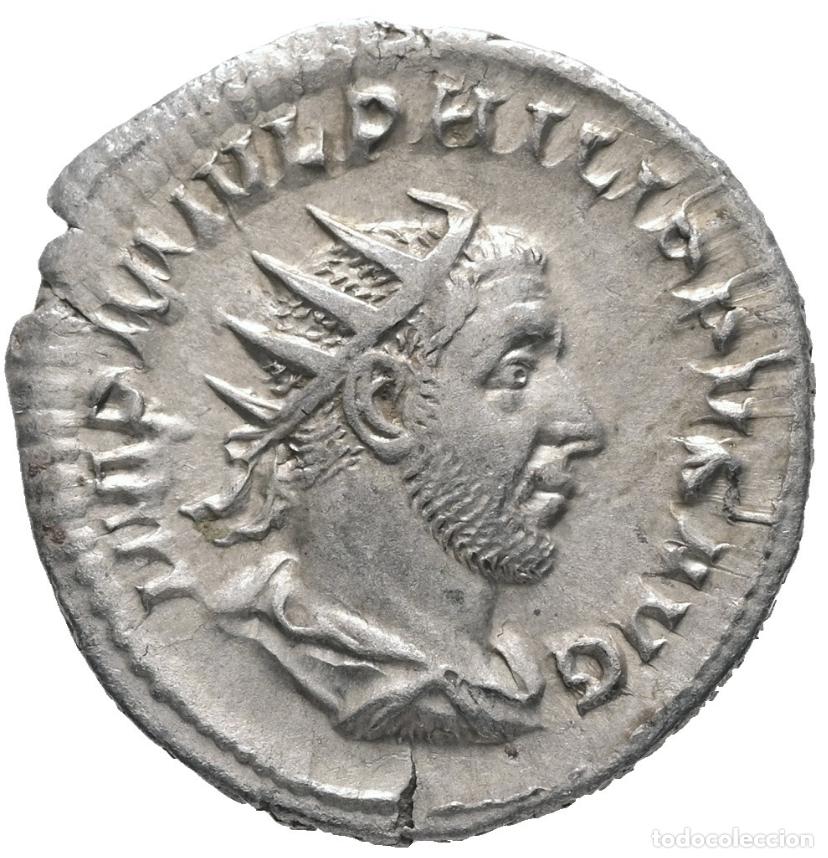 Monedas Imperio romano: BONITO ANTONINIANO DE FILIPO I , 3,75 GRMS , 23,82 GRMS , PLATA