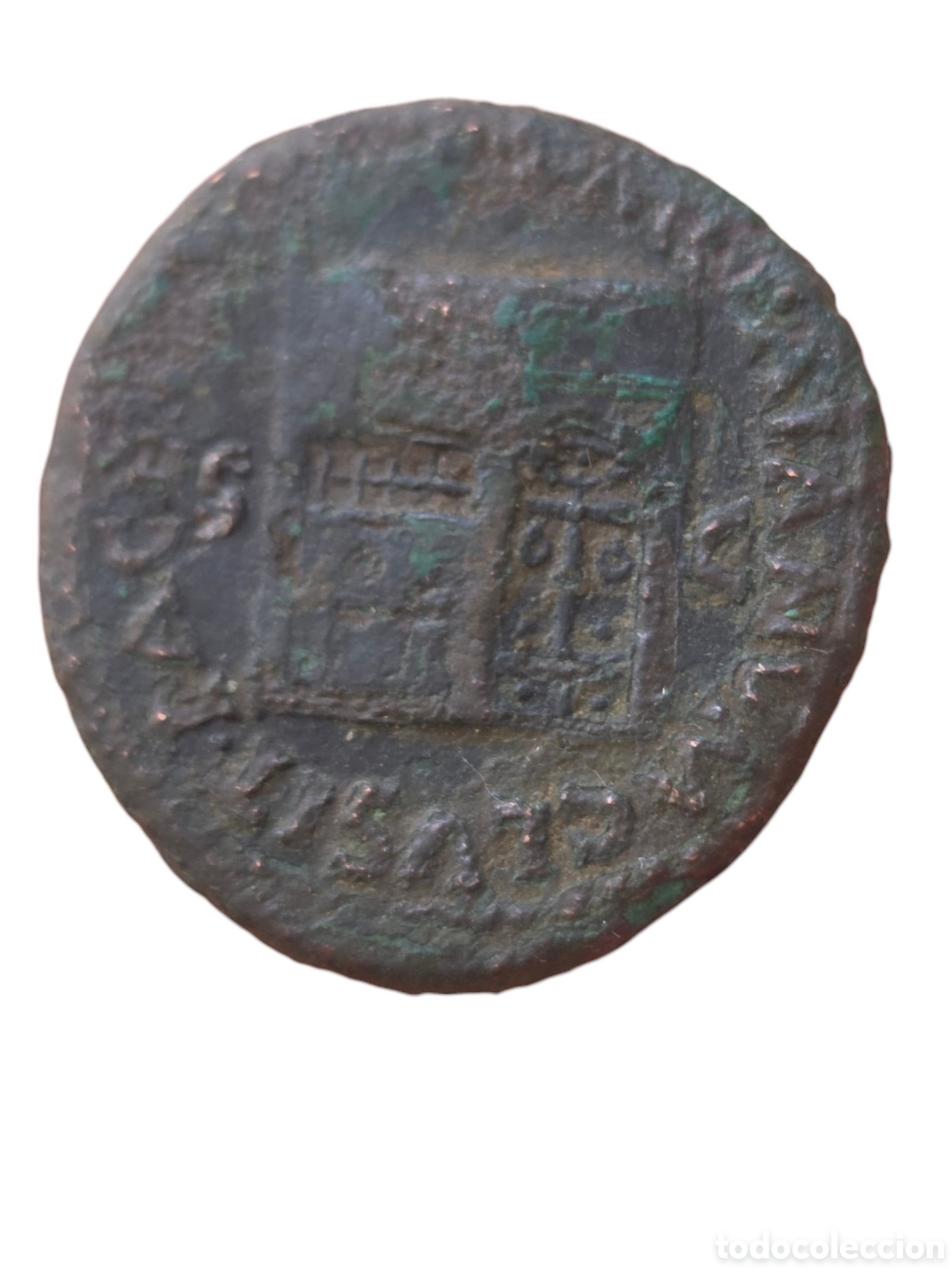 Monedas Imperio romano: As Neron , rev . Templo - Foto 2