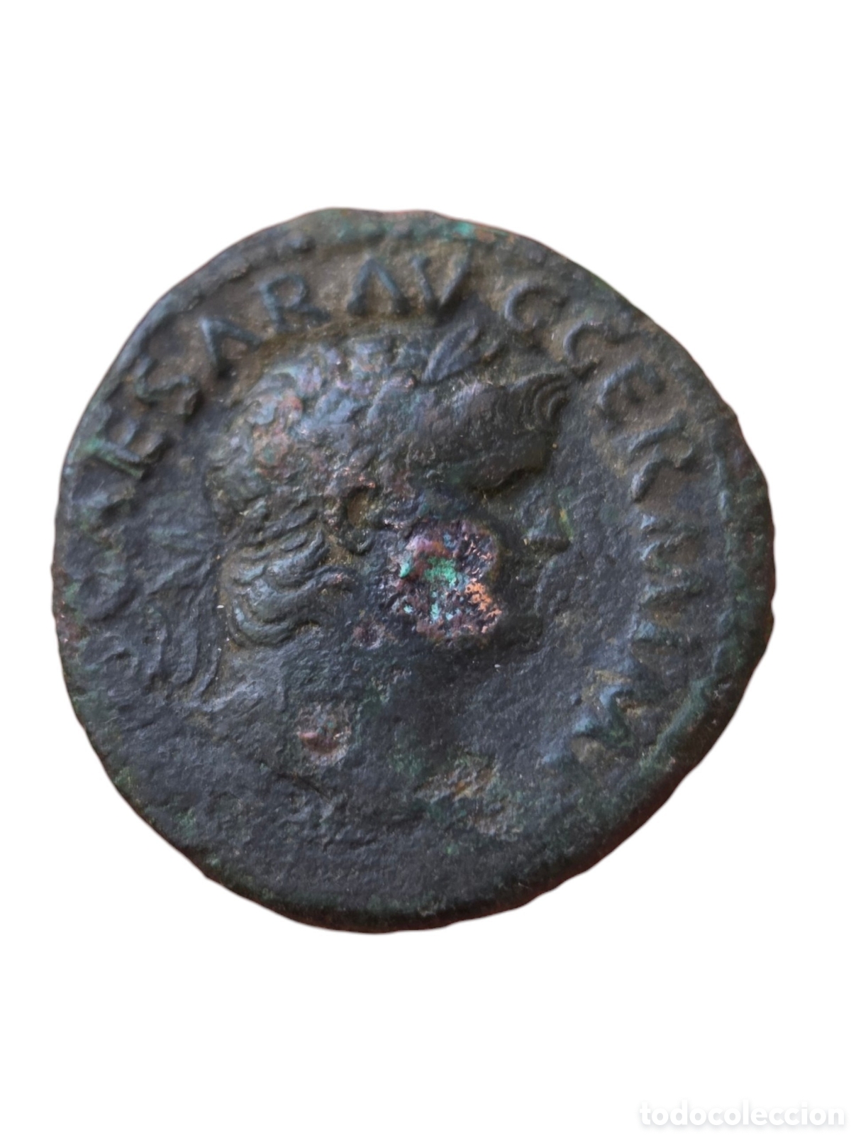 Monedas Imperio romano: As Neron , rev . Templo
