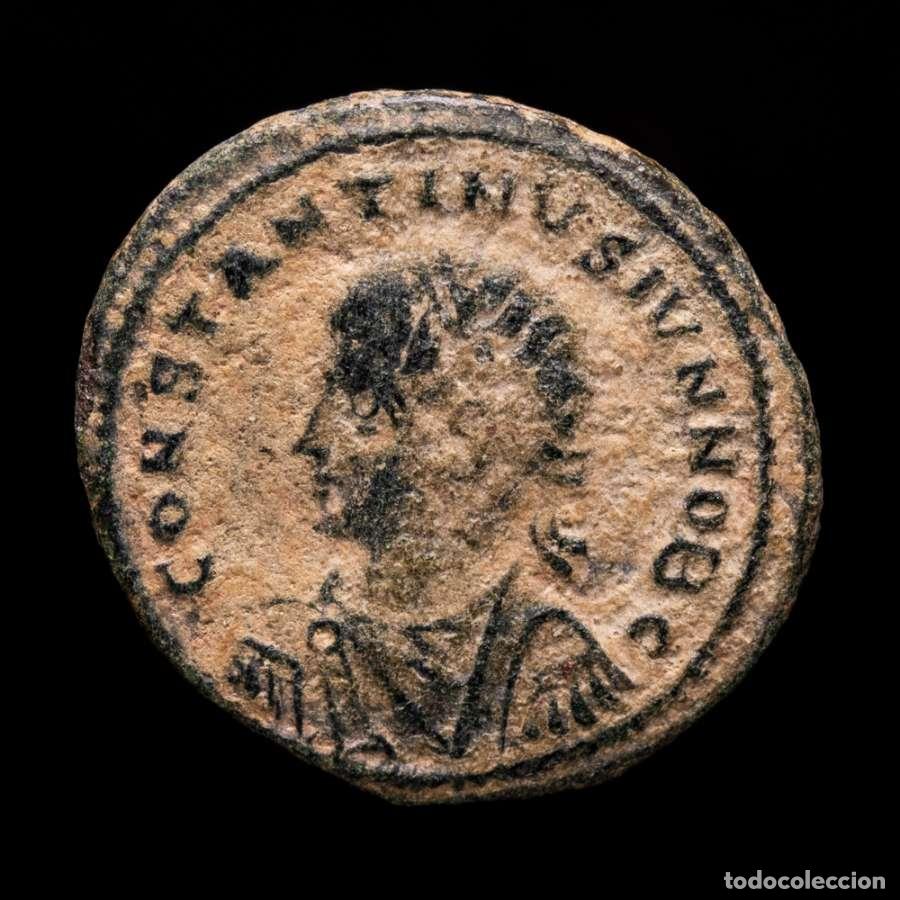 Monedas Imperio romano: Constantino II - &AElig; Follis - PROVIDENTIAE CAESS / SMANTB Antioquia