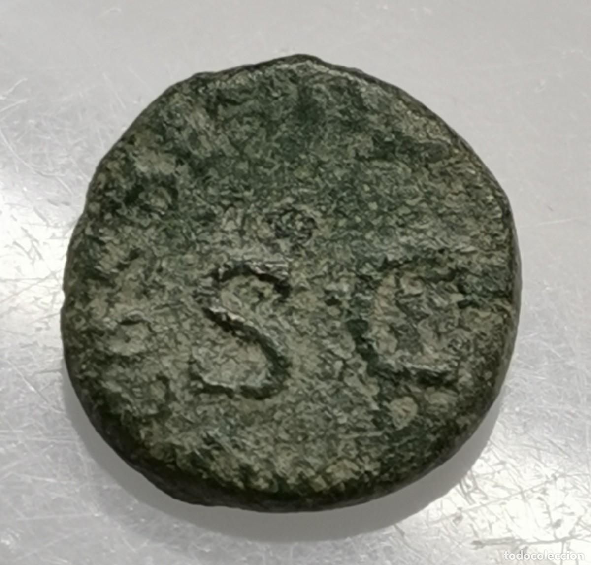 Monedas Imperio romano: Claudio I Cuadrante PON M TR P IMP COS DES IT SC (41 d.C.) Roma.