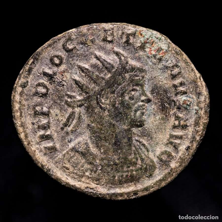 Monedas Imperio romano: Diocleciano 284-305 d.C. antoniniano de Roma. IOVI CONSERVAT AVGG