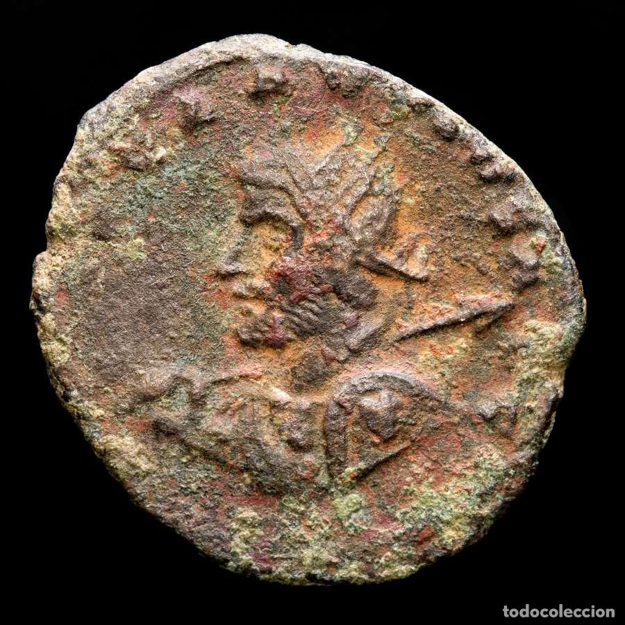 Monedas Imperio romano: Claudio II. Antoniniano, Siscia Raro busto izquierda lanza y escudo