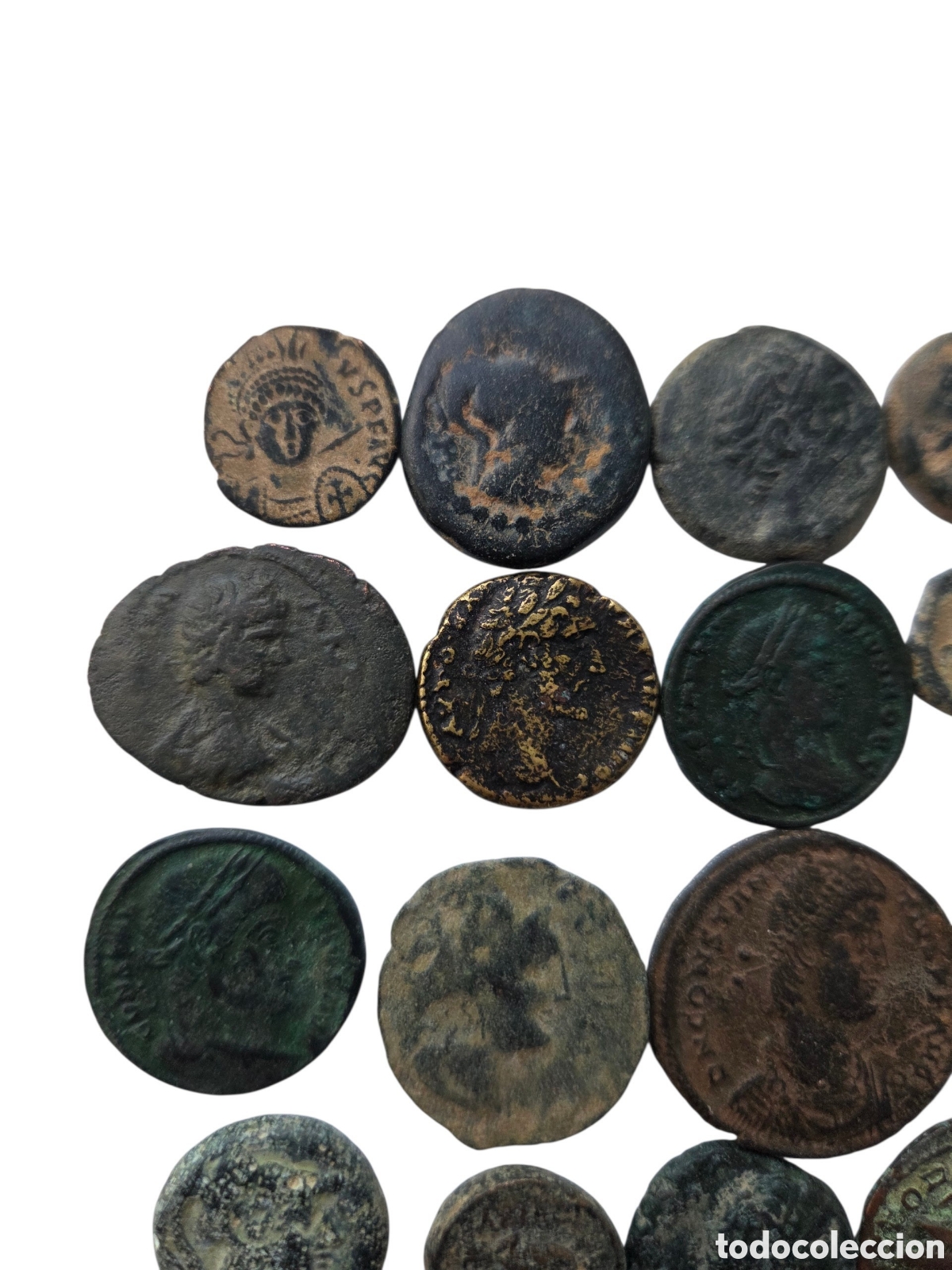 Monedas Imperio romano: Lote de 18 monedas Romanas, Griegas, etc.. - Foto 2