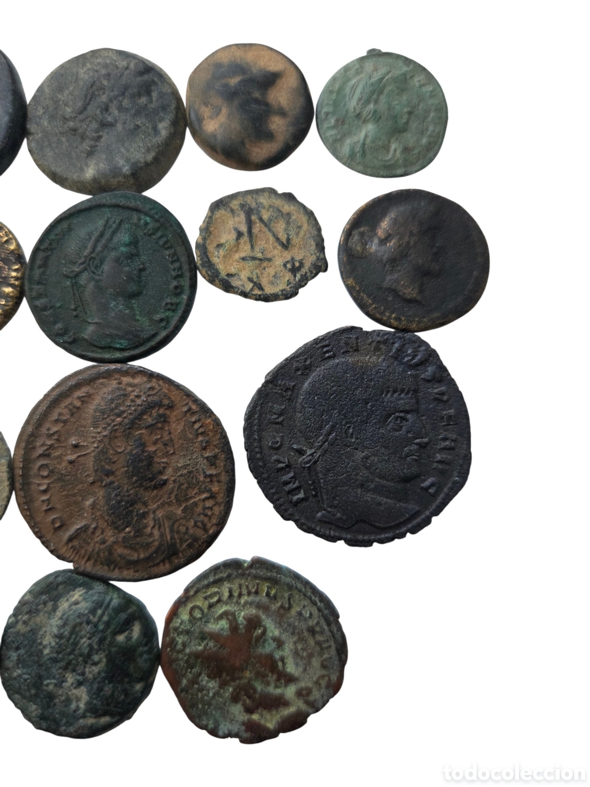 Monedas Imperio romano: Lote de 18 monedas Romanas, Griegas, etc.. - Foto 4