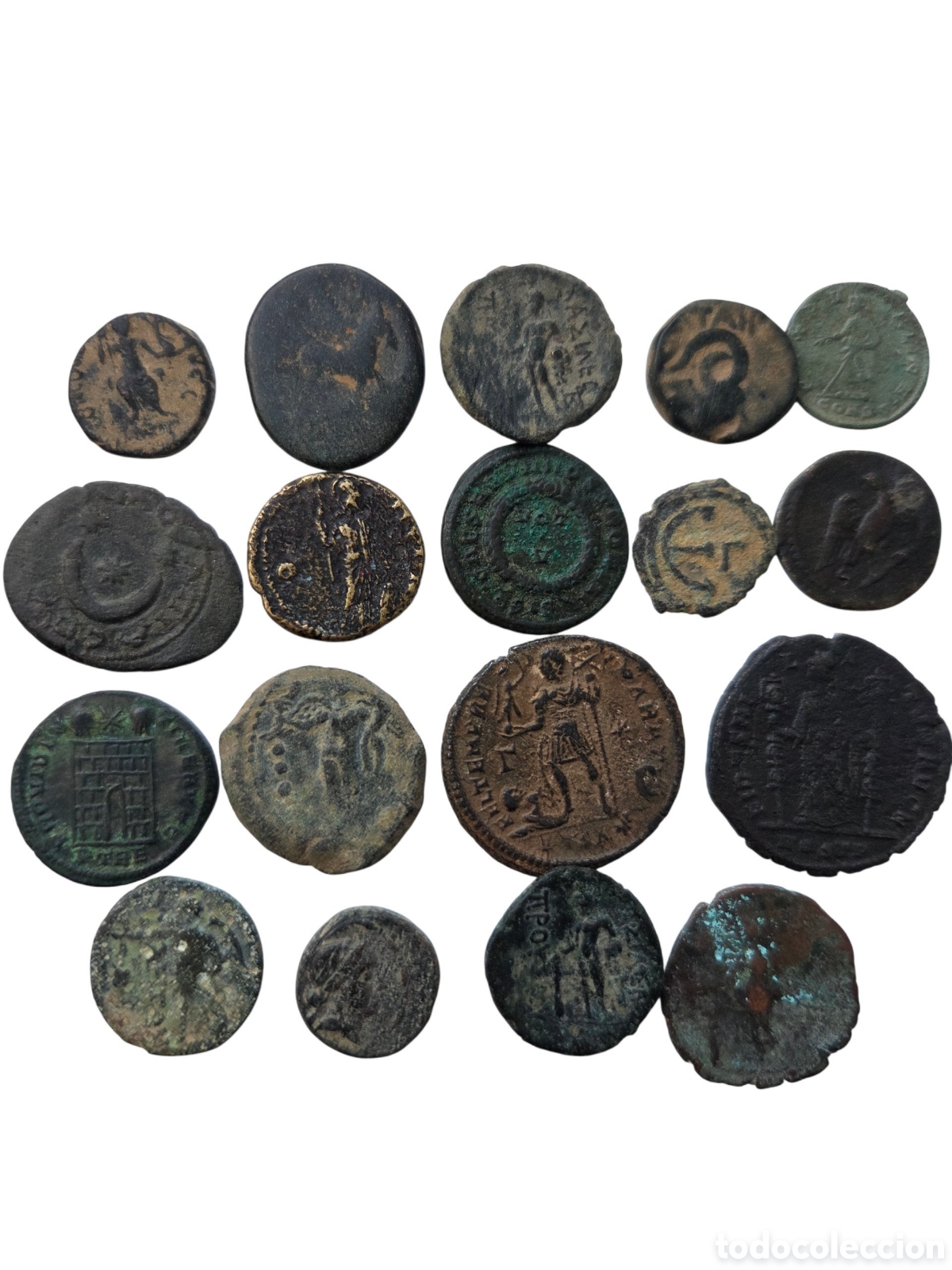 Monedas Imperio romano: Lote de 18 monedas Romanas, Griegas, etc.. - Foto 5