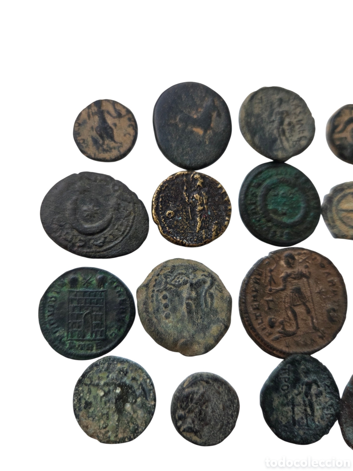Monedas Imperio romano: Lote de 18 monedas Romanas, Griegas, etc.. - Foto 6