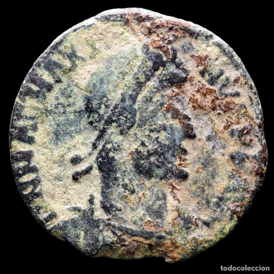 Monedas Imperio romano: Magno Maximo, AE maiorina. Arles. REPARATIO REIPVB / PCON (6068)