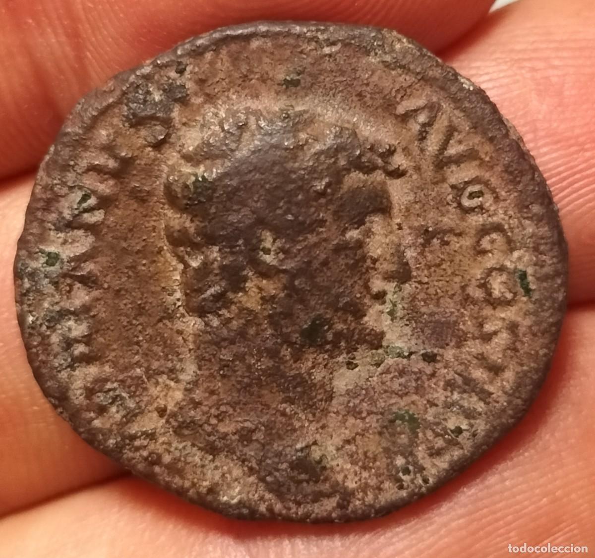 Monedas Imperio romano: AS DE ADRIANO (ROMA, 117-138) Sin limpiar