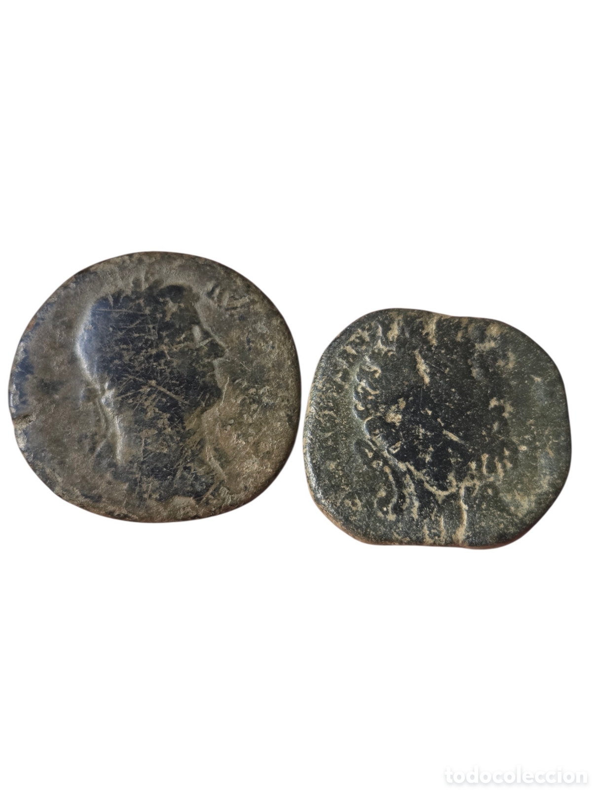 Monedas Imperio romano: Lote de 2 Sestercios , Adriano y Comodo
