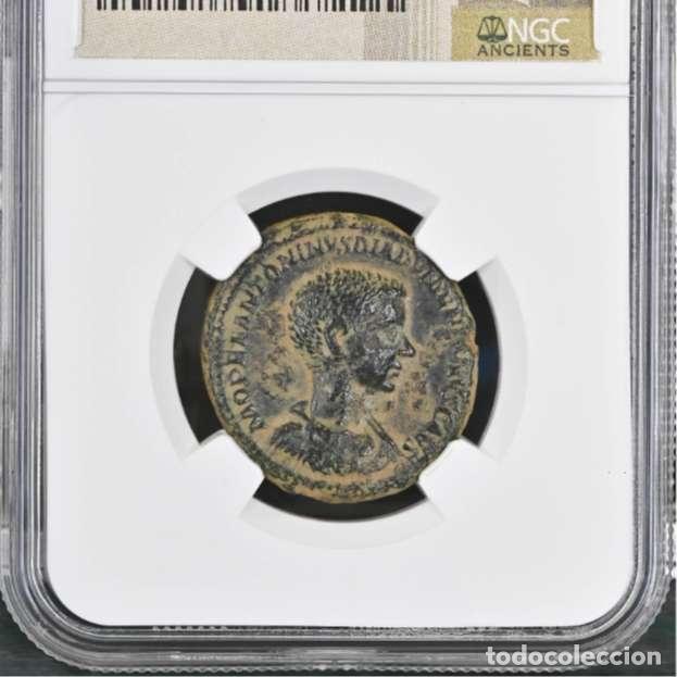Monedas Imperio romano: Diadumediano, as de bronce, Roma, 217. PRINC IVVENT. Rara