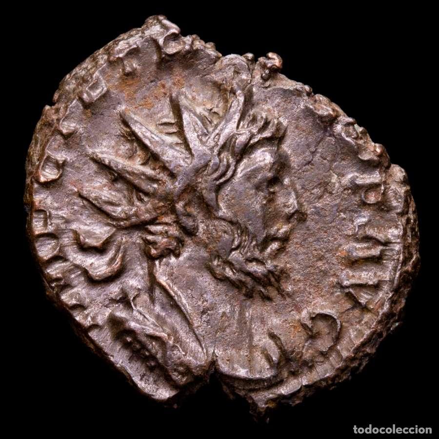 Monedas Imperio romano: Tetrico I (271-274 dC.) AE antoniniano de Trier VIRTVS AVGG