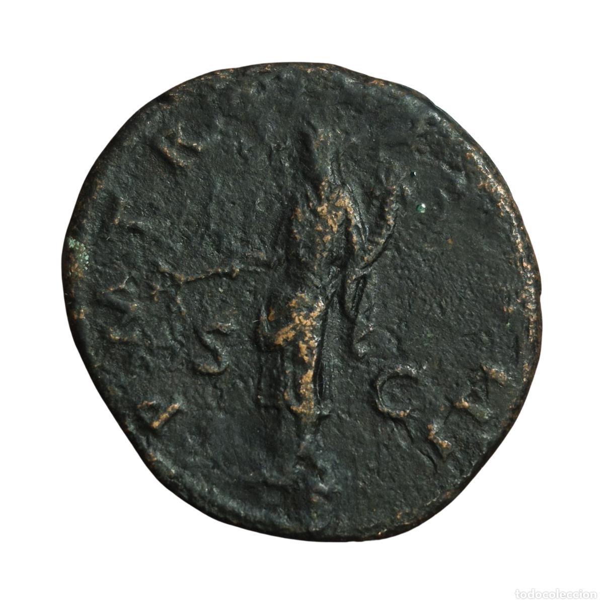 Monedas Imperio romano: NT/ AS ADRIANO PAX (A1582) - Foto 2