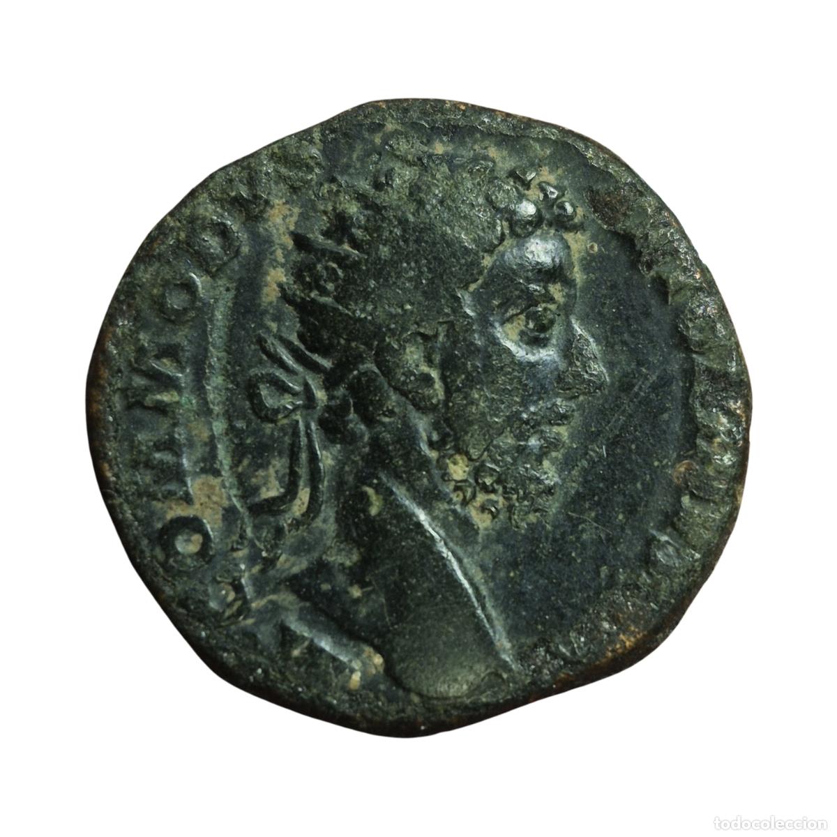 Monedas Imperio romano: NT/ DUPONDIO C&Oacute;MODO SALUS MUY RARO (A1581)