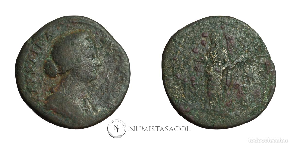 Monedas Imperio romano: NT/ SESTERCIO FAUSTINA II (A1579) - Foto 3