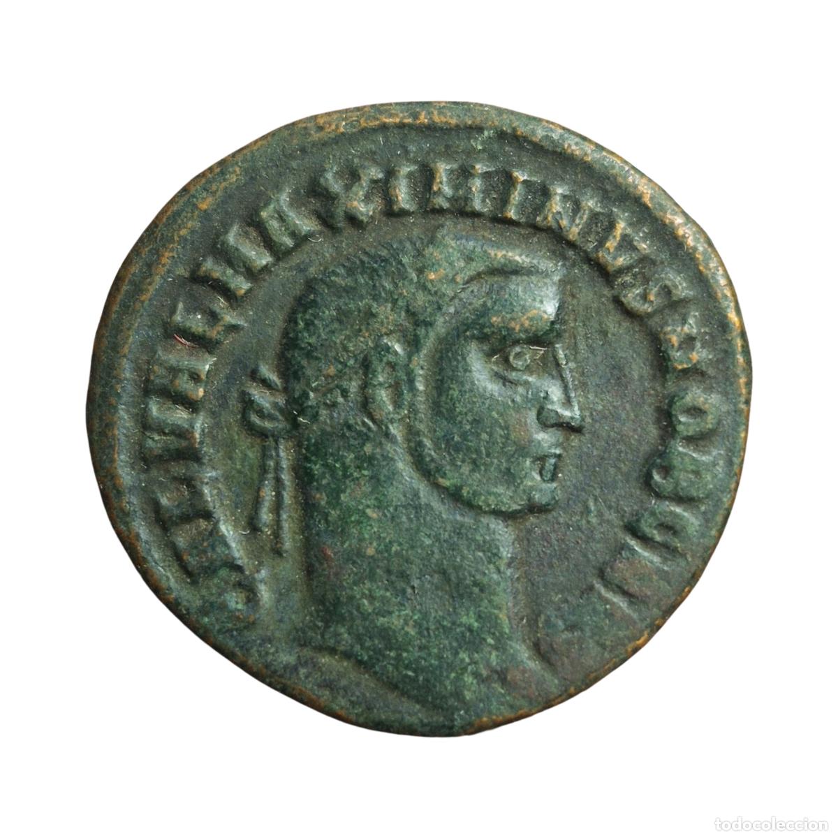 Monedas Imperio romano: NT/ FOLLIS MAXIMINO II GENIO (A1576)