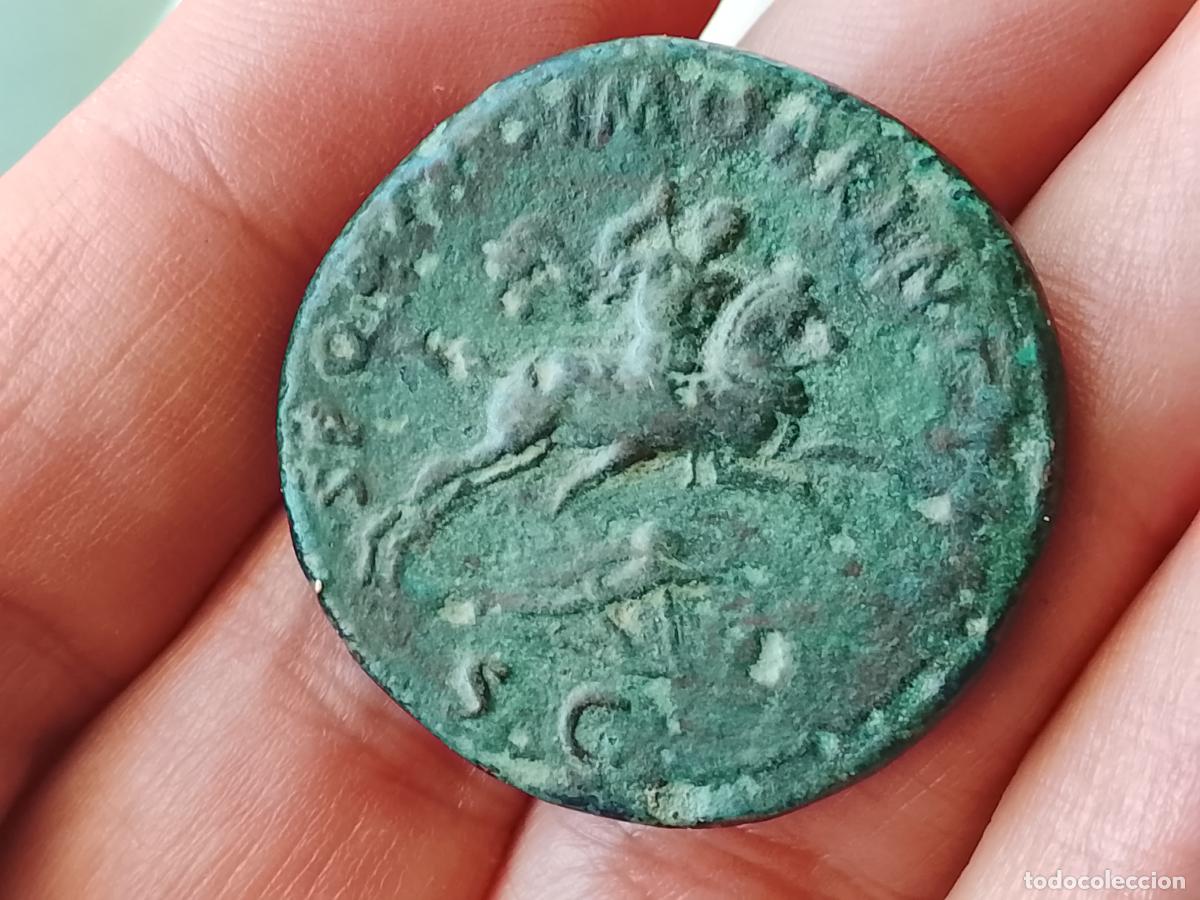 Monedas Imperio romano: Extraordinario sestercio de Trajano - Foto 2