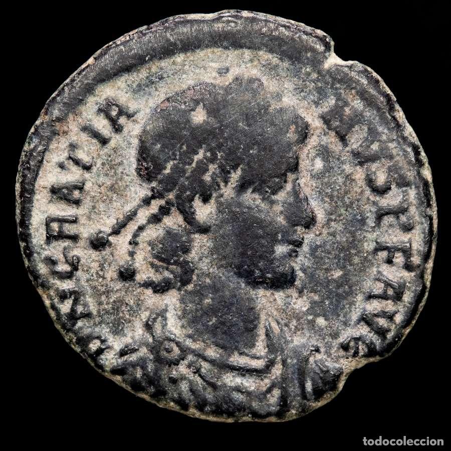 Monedas Imperio romano: Graciano (378-383 d.C.), Maiorina. REPARATIO-REIPVB.