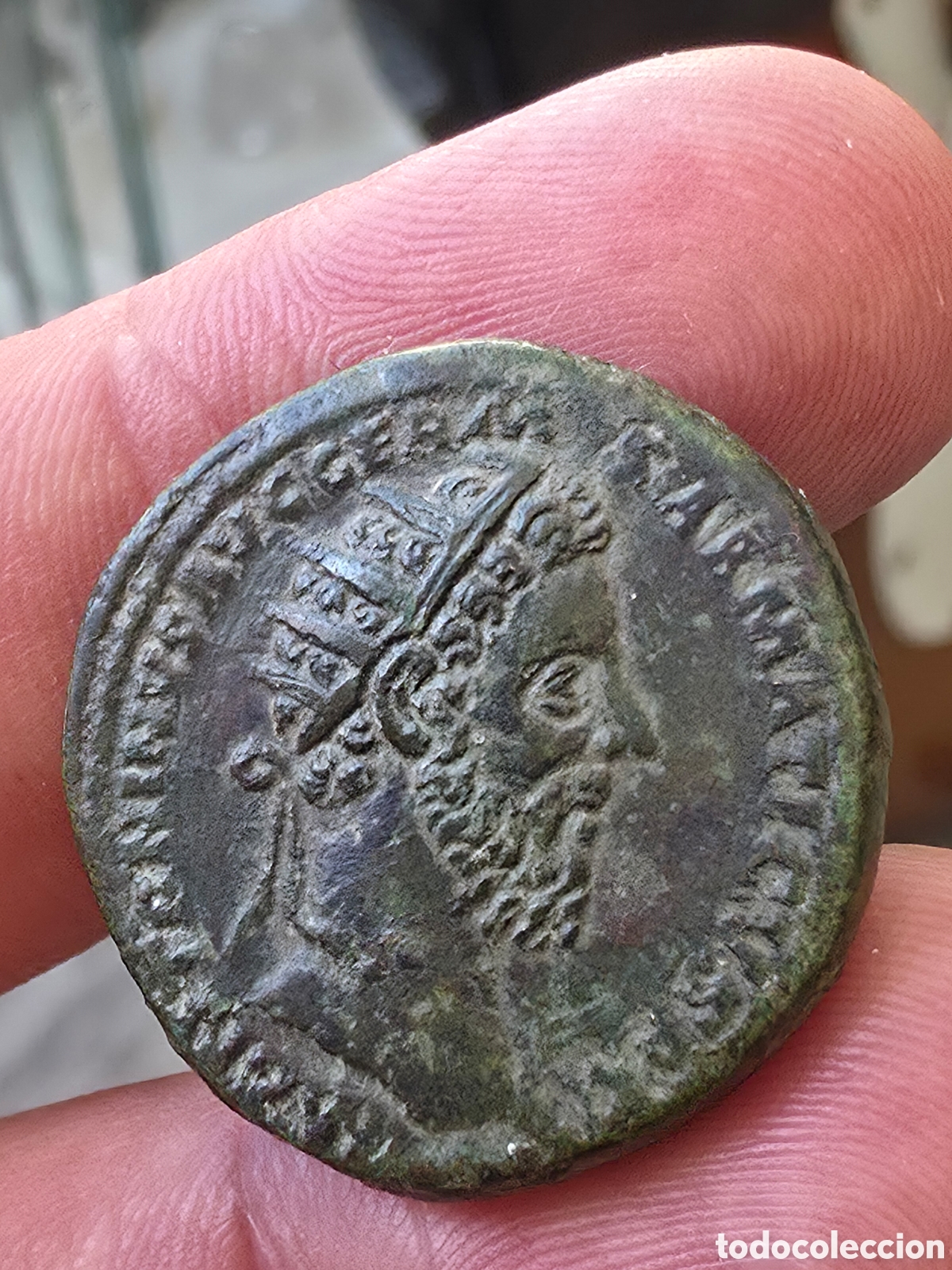 Monedas Imperio romano: Dupondio de Marco Aurelio - Foto 2