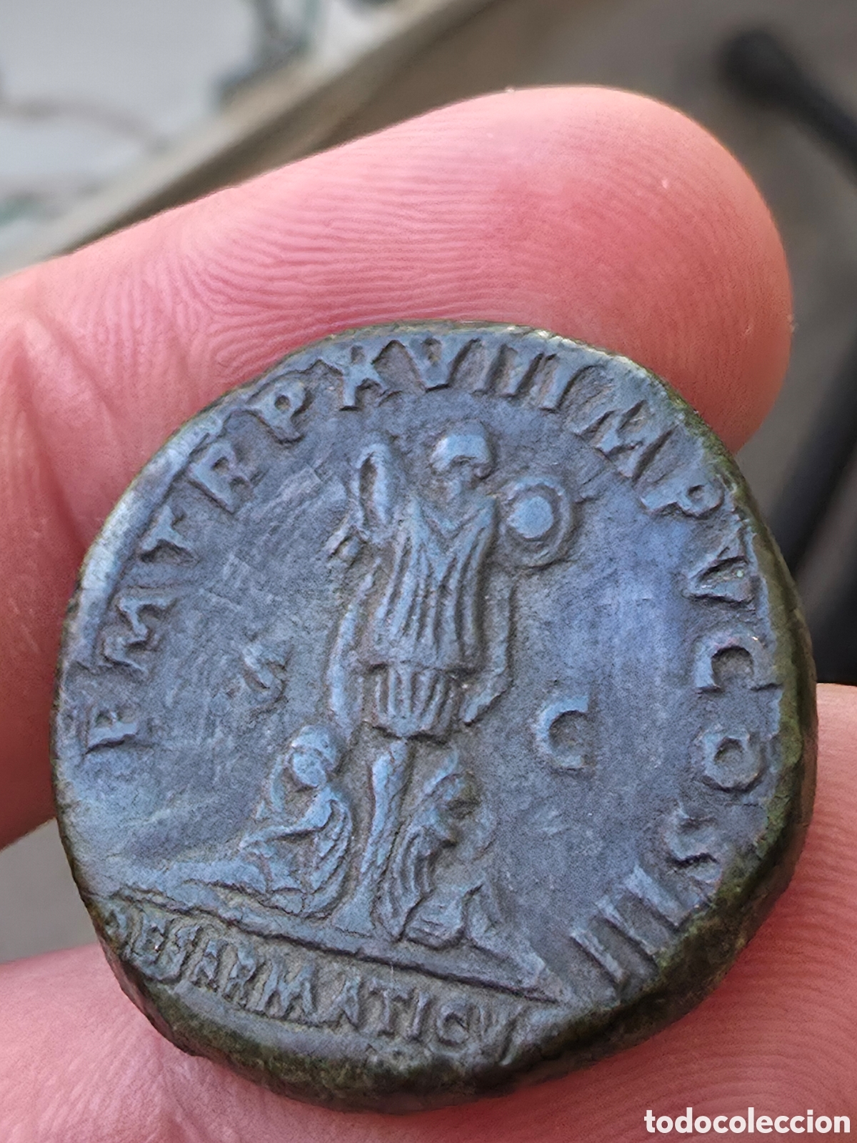 Monedas Imperio romano: Dupondio de Marco Aurelio - Foto 5